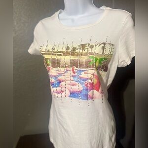 Guess White Crew Neck T-Shirt